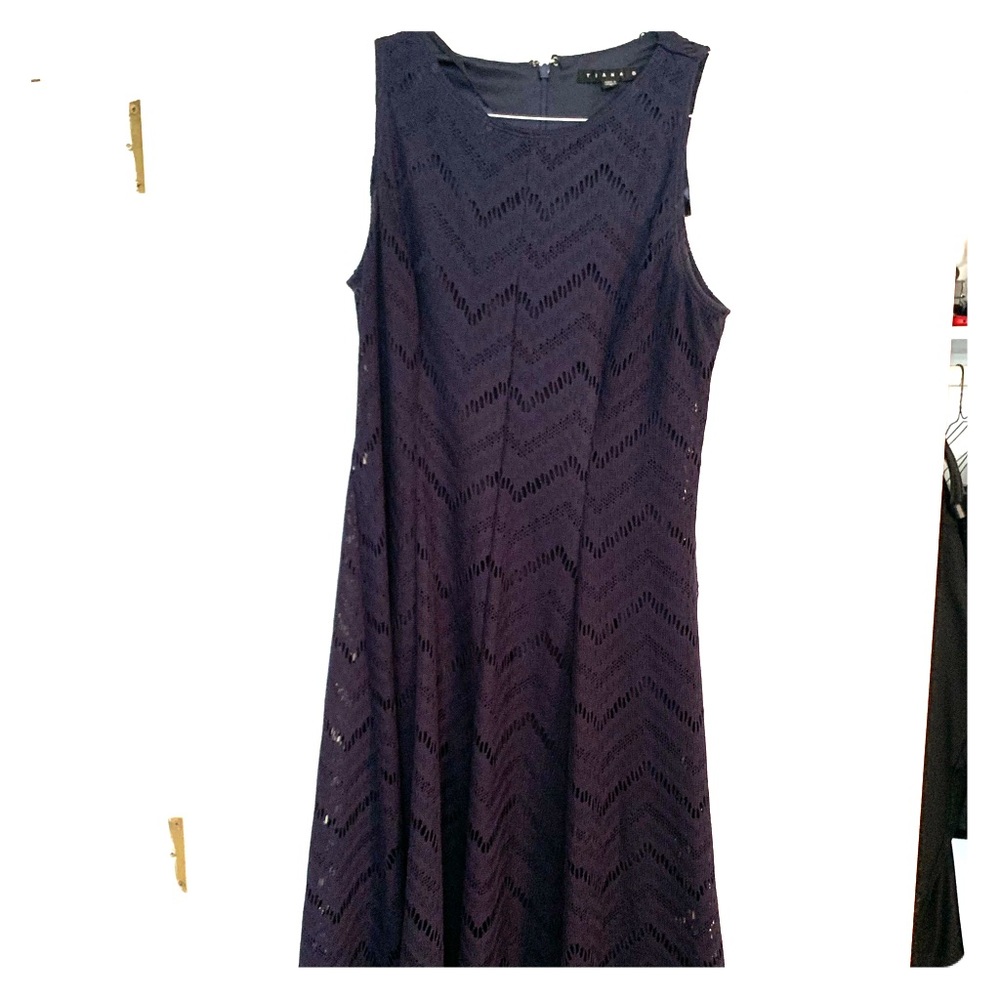 Navy crocheted dress size 8